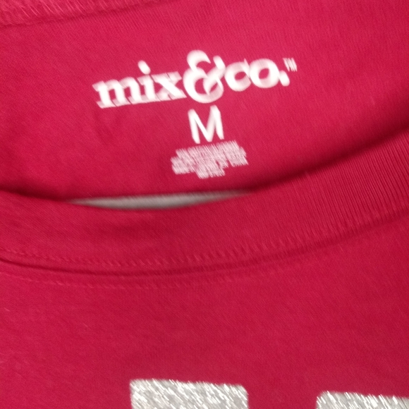 Mix & Co.Love plaid heart short sleeve tee shirt - Picture 11 of 14